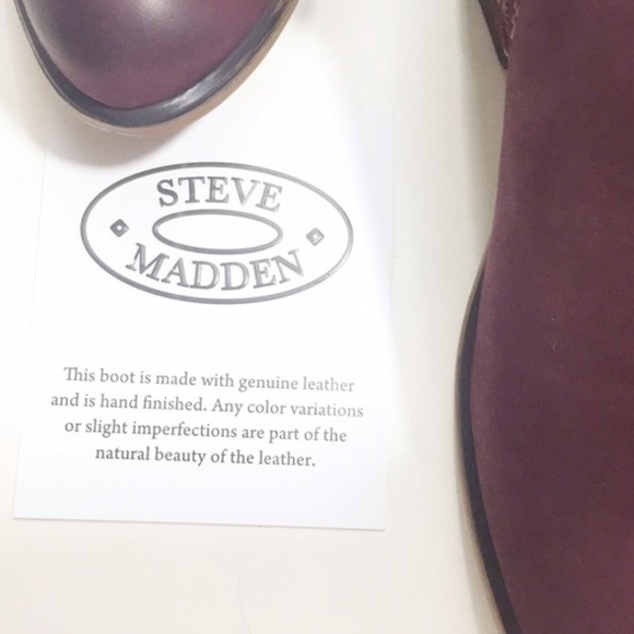 Steve Madden Wine Katyy Ankle Boots - Picture 5 of 15
